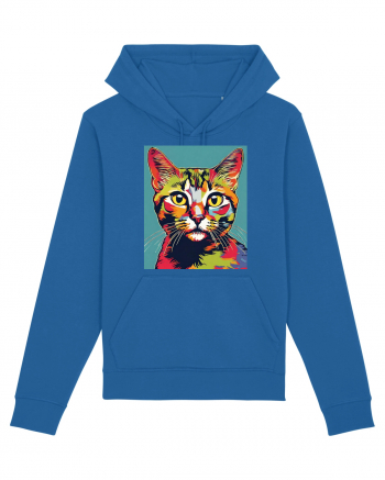 Pop Art  Cat Royal Blue