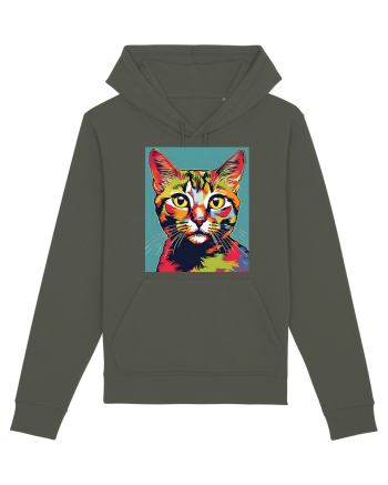 Pop Art  Cat Khaki