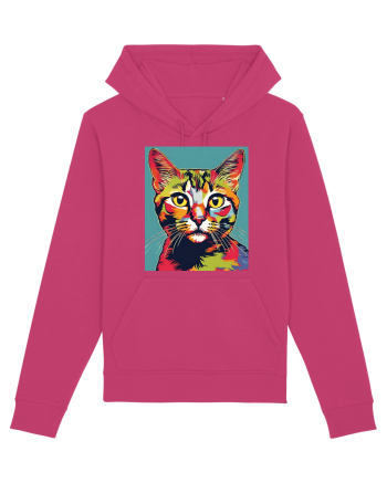 Pop Art  Cat Raspberry