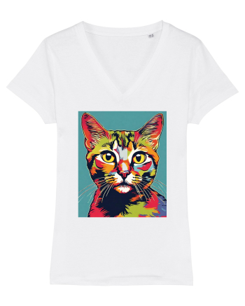 Pop Art  Cat White
