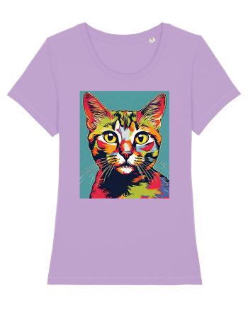 Pop Art  Cat Lavender Dawn