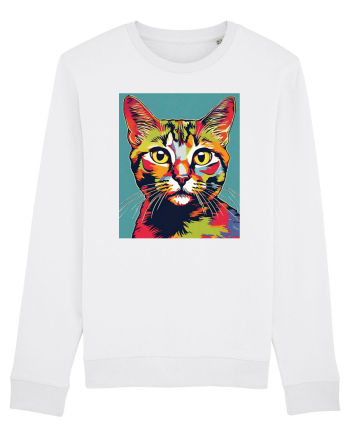 Pop Art  Cat White