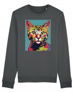 Pop Art  Cat Bluză mânecă lungă Unisex Rise