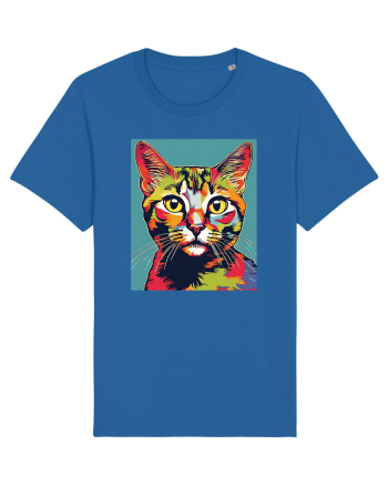 Pop Art  Cat Royal Blue