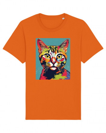 Pop Art  Cat Bright Orange