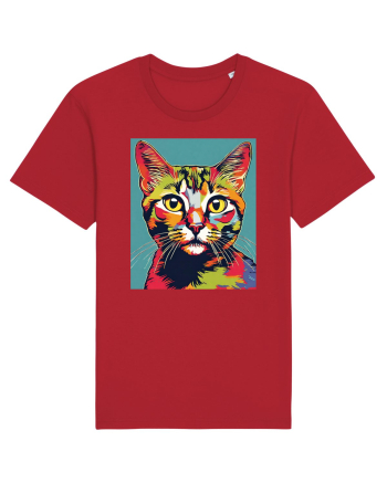 Pop Art  Cat Red