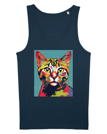 Pop Art  Cat Navy