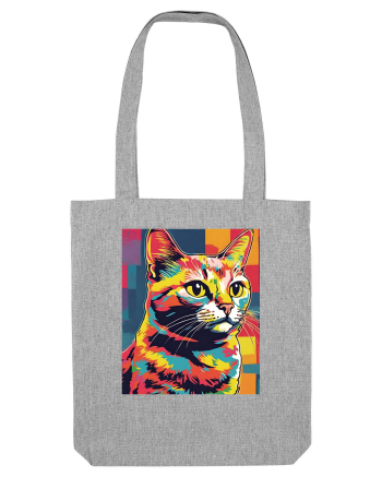 Pop Art  Cat Heather Grey