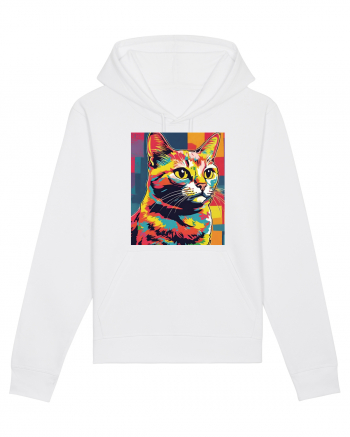 Pop Art  Cat White