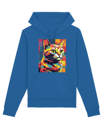 Pop Art  Cat Royal Blue