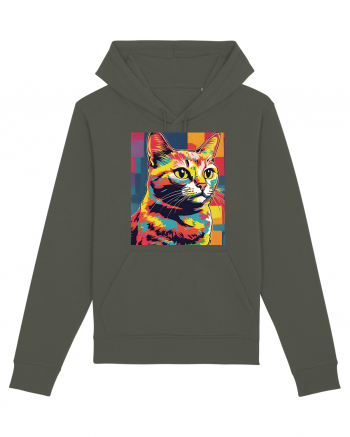 Pop Art  Cat Khaki