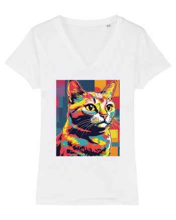 Pop Art  Cat White
