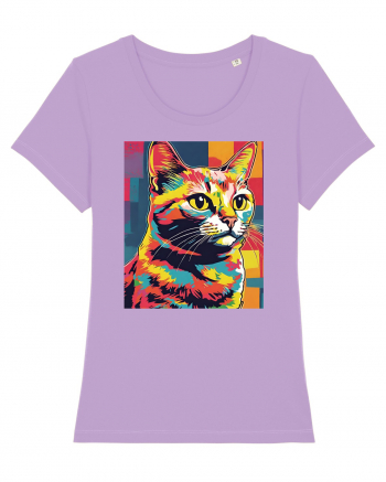 Pop Art  Cat Lavender Dawn