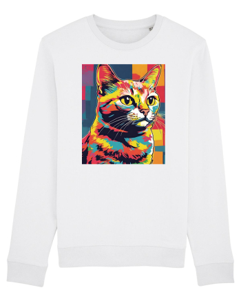 Pop Art  Cat White