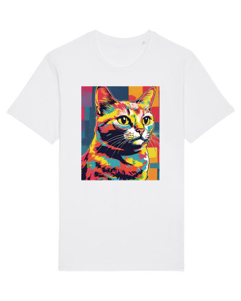 Pop Art  Cat White
