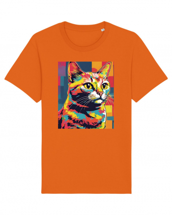 Pop Art  Cat Bright Orange