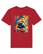 Pop Art  Cat Tricou mânecă scurtă Unisex Rocker