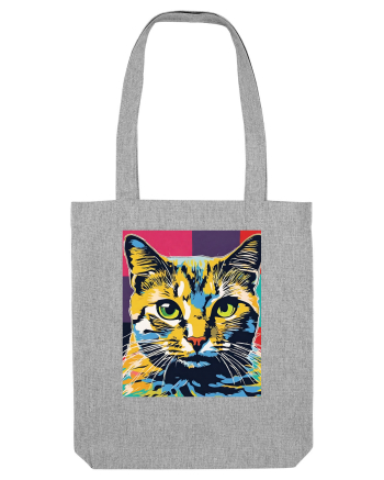 Pop Art  Cat Heather Grey