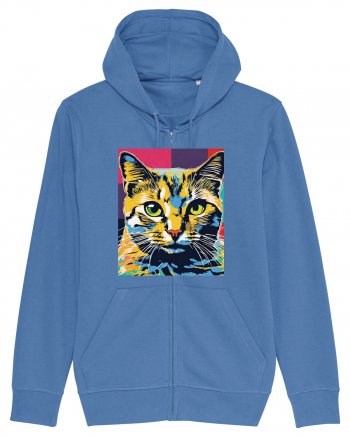 Pop Art  Cat Bright Blue