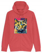 Pop Art  Cat Hanorac cu fermoar Unisex Connector