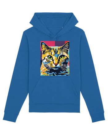 Pop Art  Cat Royal Blue