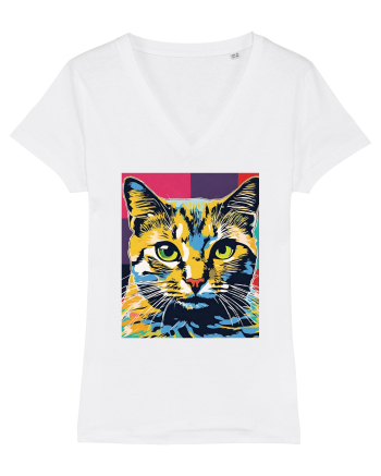 Pop Art  Cat White
