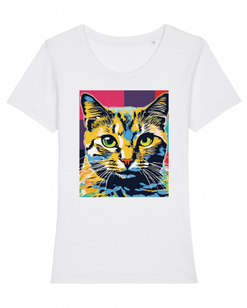 Pop Art  Cat White