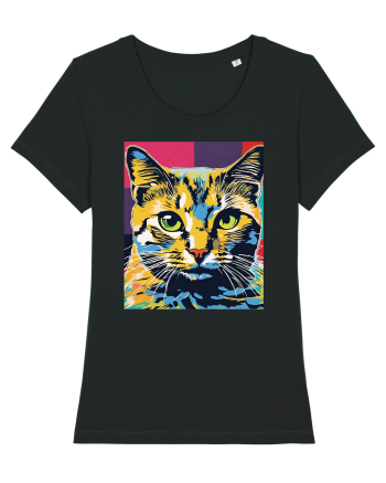 Pop Art  Cat Black
