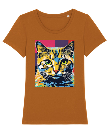 Pop Art  Cat Roasted Orange