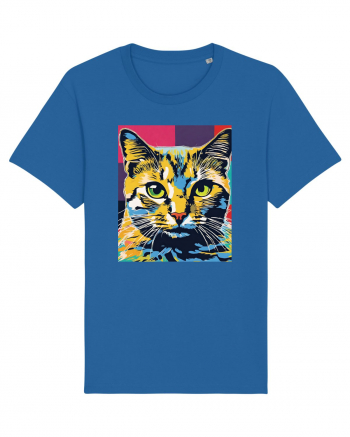 Pop Art  Cat Royal Blue