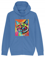 Pop Art  Cat Hanorac cu fermoar Unisex Connector