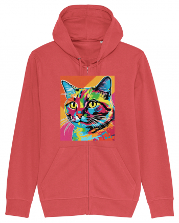 Pop Art  Cat Carmine Red