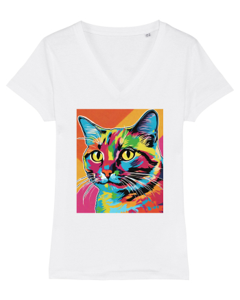 Pop Art  Cat White