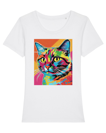 Pop Art  Cat White