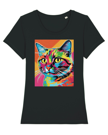 Pop Art  Cat Black