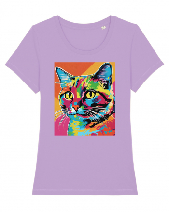 Pop Art  Cat Lavender Dawn