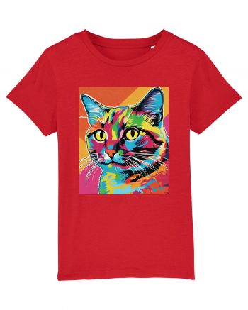 Pop Art  Cat Red