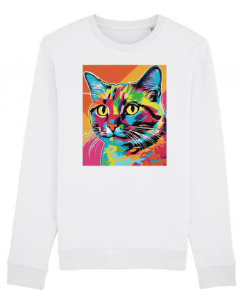 Pop Art  Cat White