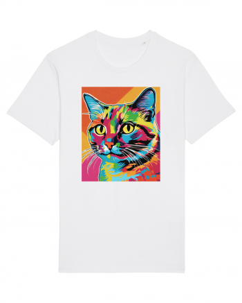 Pop Art  Cat White