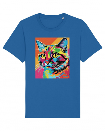 Pop Art  Cat Royal Blue