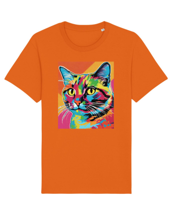 Pop Art  Cat Bright Orange