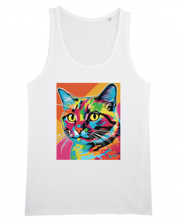 Pop Art  Cat White