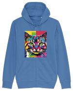 Pop Art  Cat Hanorac cu fermoar Unisex Connector