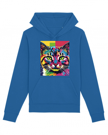 Pop Art  Cat Royal Blue