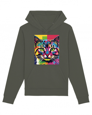 Pop Art  Cat Khaki