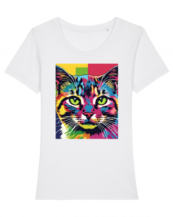 Pop Art  Cat White