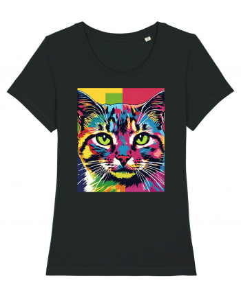 Pop Art  Cat Black