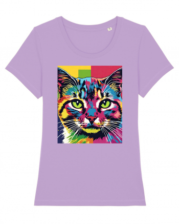 Pop Art  Cat Lavender Dawn