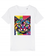 Pop Art  Cat Tricou mânecă scurtă  Copii Mini Creator