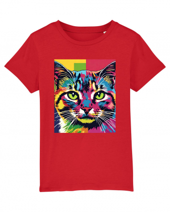 Pop Art  Cat Red